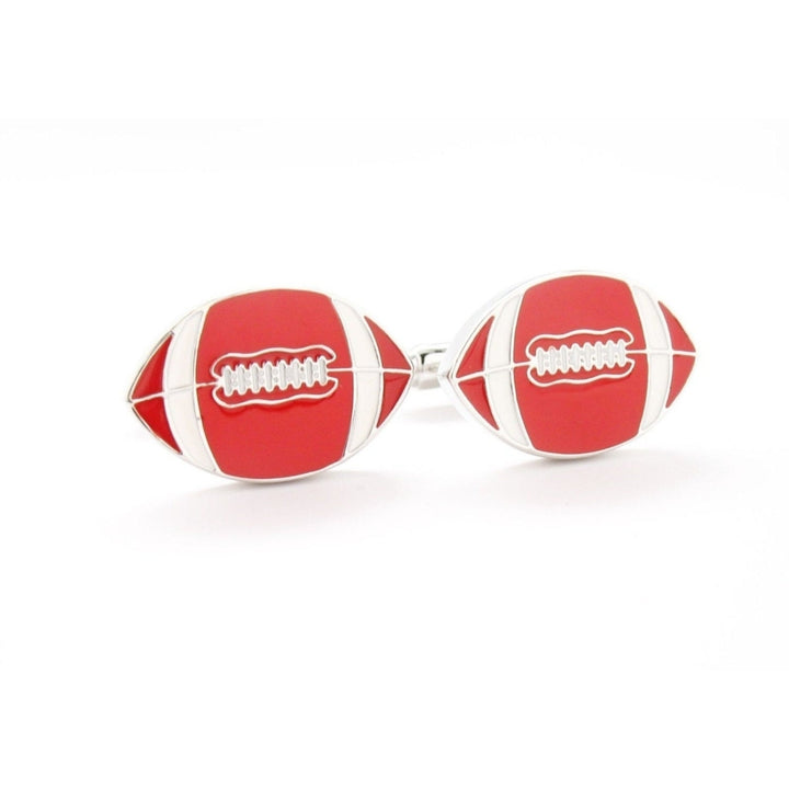 Football Cufflinks Themed Executive Cufflinks Cuff Links Sports Quarterback Retro Jewelry Fathers Day Cool Guy Gifts Image 1