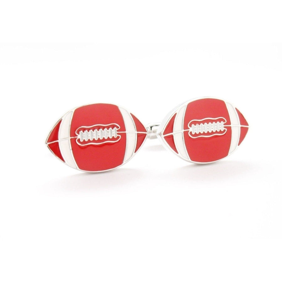 Football Cufflinks Themed Executive Cufflinks Cuff Links Sports Quarterback Retro Jewelry Fathers Day Cool Guy Gifts Image 1