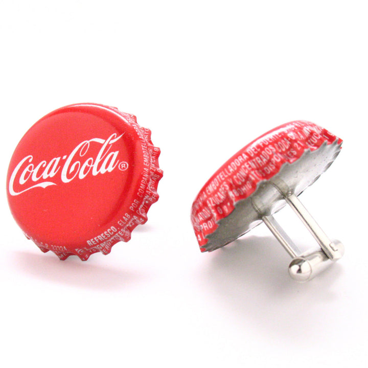 Coke Cufflinks Coca Cola Soda Drink Bottle Cap Cuff Links Image 3
