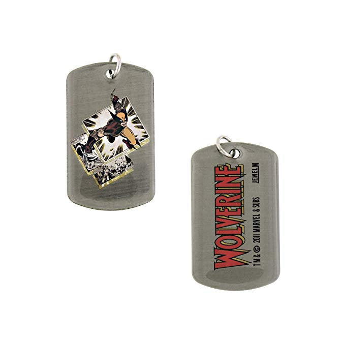 Dog Tag X Men  Wolverine Fighting Dogtags Dog Tag Double Sided with chain vintage jewelry Image 1