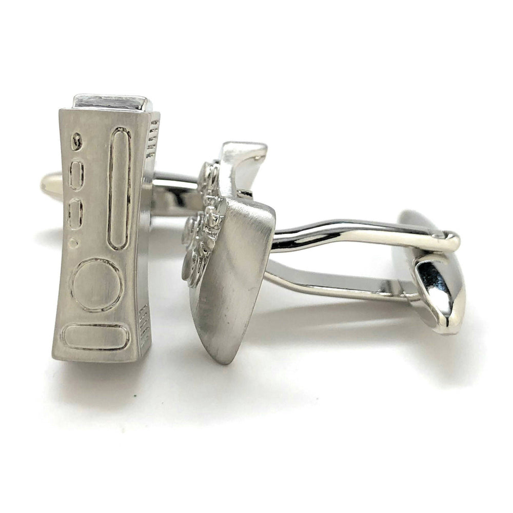 Cufflinks Video Game Controller and Console Silver Edition Video Gamer Cuff Links Fun Nerdy Cool Unique Comes with Gift Image 2
