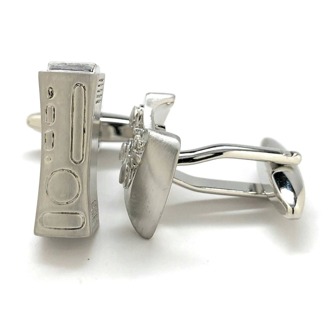 Cufflinks Video Game Controller and Console Silver Edition Video Gamer Cuff Links Fun Nerdy Cool Unique Comes with Gift Image 2