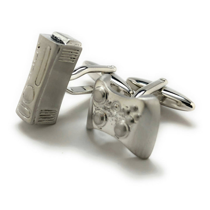 Cufflinks Video Game Controller and Console Silver Edition Video Gamer Cuff Links Fun Nerdy Cool Unique Comes with Gift Image 4