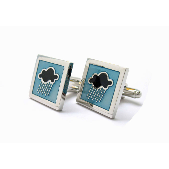 Weather Cufflinks Rain Storm Dark Cloud Climate News Anchor Weatherman Weather Woman Meteorologists Cuff Links Cool Image 1