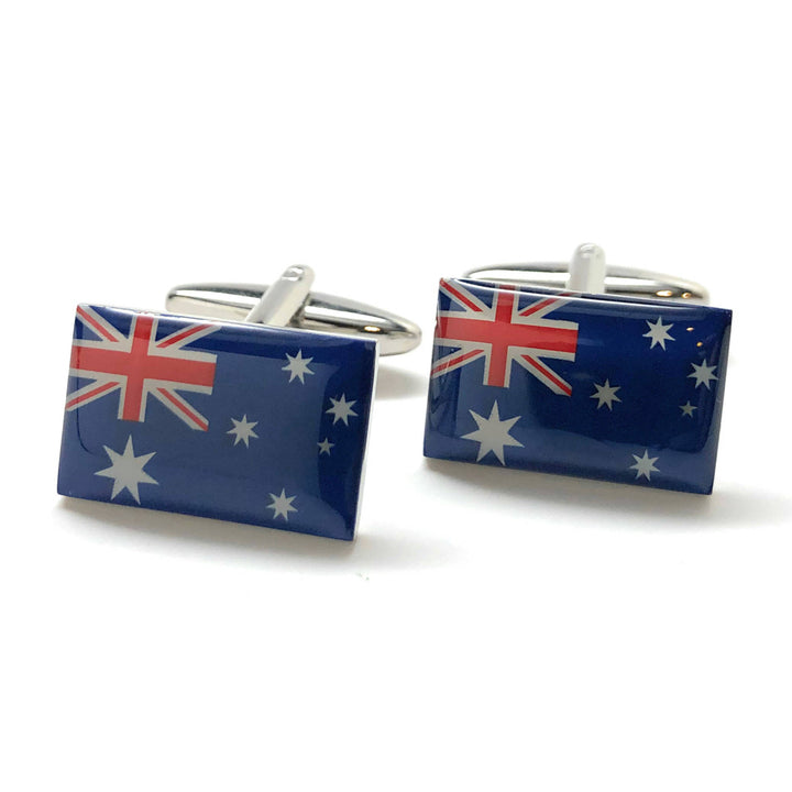 Australia Flag Cufflinks Commonwealth Country International Australian Continent Sydney Cool Cuff Links Comes with Gift Image 4