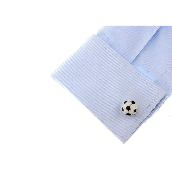 Soccer Cufflinks Themed Executive Cuff Links or Choose Soccer Ball Lapel Pin Enamel Pin Tie Tack Image 2