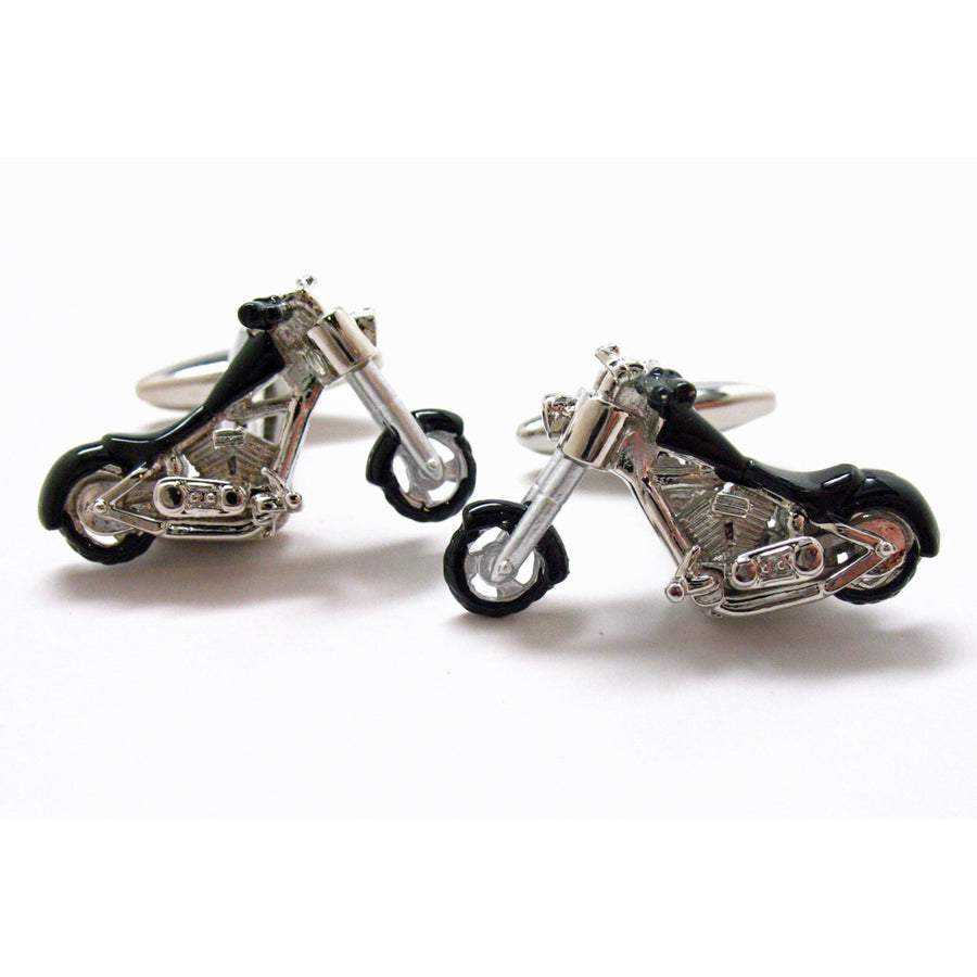 Easy Rider Cufflinks Big Motor Cycle Motorcycle Chopper Bike Unique Fun Classy Free as a Bird Cuff Links Comes with Gift Image 1