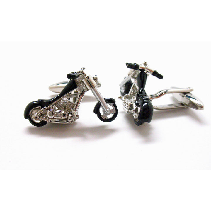 Easy Rider Cufflinks Big Motor Cycle Motorcycle Chopper Bike Unique Fun Classy Free as a Bird Cuff Links Comes with Gift Image 2