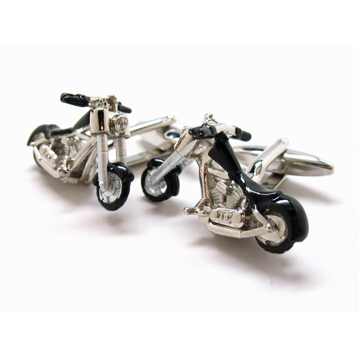 Easy Rider Cufflinks Big Motor Cycle Motorcycle Chopper Bike Unique Fun Classy Free as a Bird Cuff Links Comes with Gift Image 3