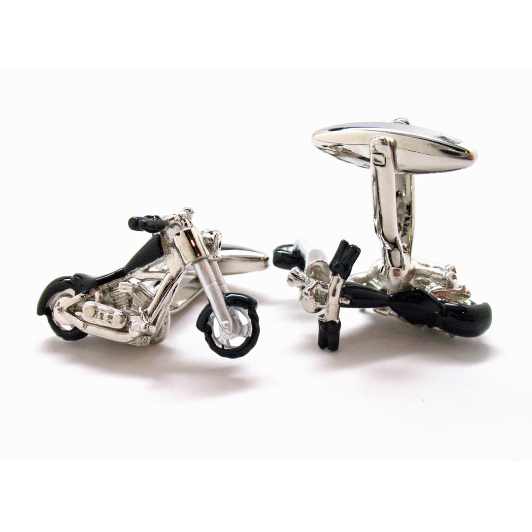 Easy Rider Cufflinks Big Motor Cycle Motorcycle Chopper Bike Unique Fun Classy Free as a Bird Cuff Links Comes with Gift Image 4