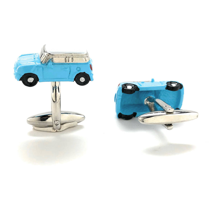 Baby Blue Mini Cufflinks Classic Car Cufflinks Enamel Cufflinks 3D Detailed Design Special Edition Cuff Links Gifts for Image 2