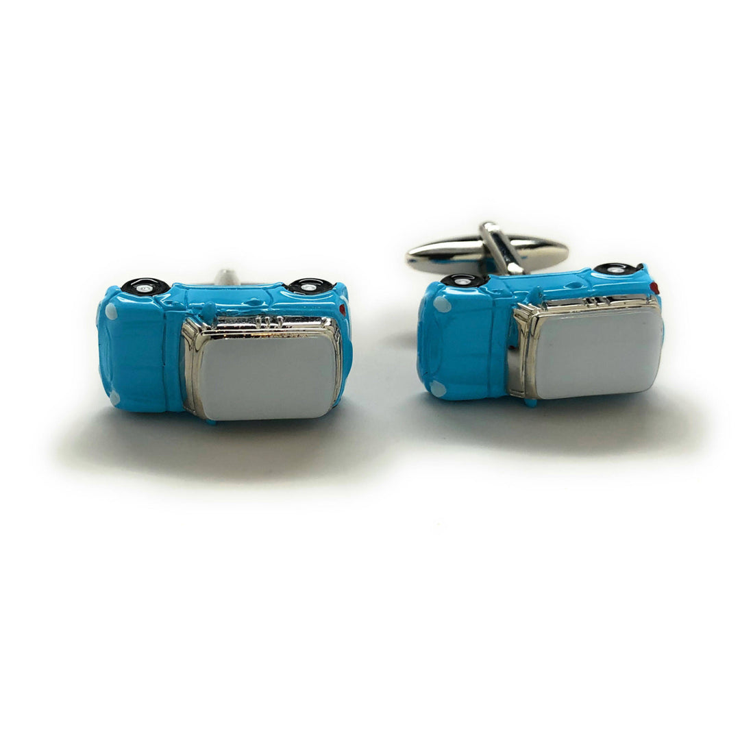 Baby Blue Mini Cufflinks Classic Car Cufflinks Enamel Cufflinks 3D Detailed Design Special Edition Cuff Links Gifts for Image 3