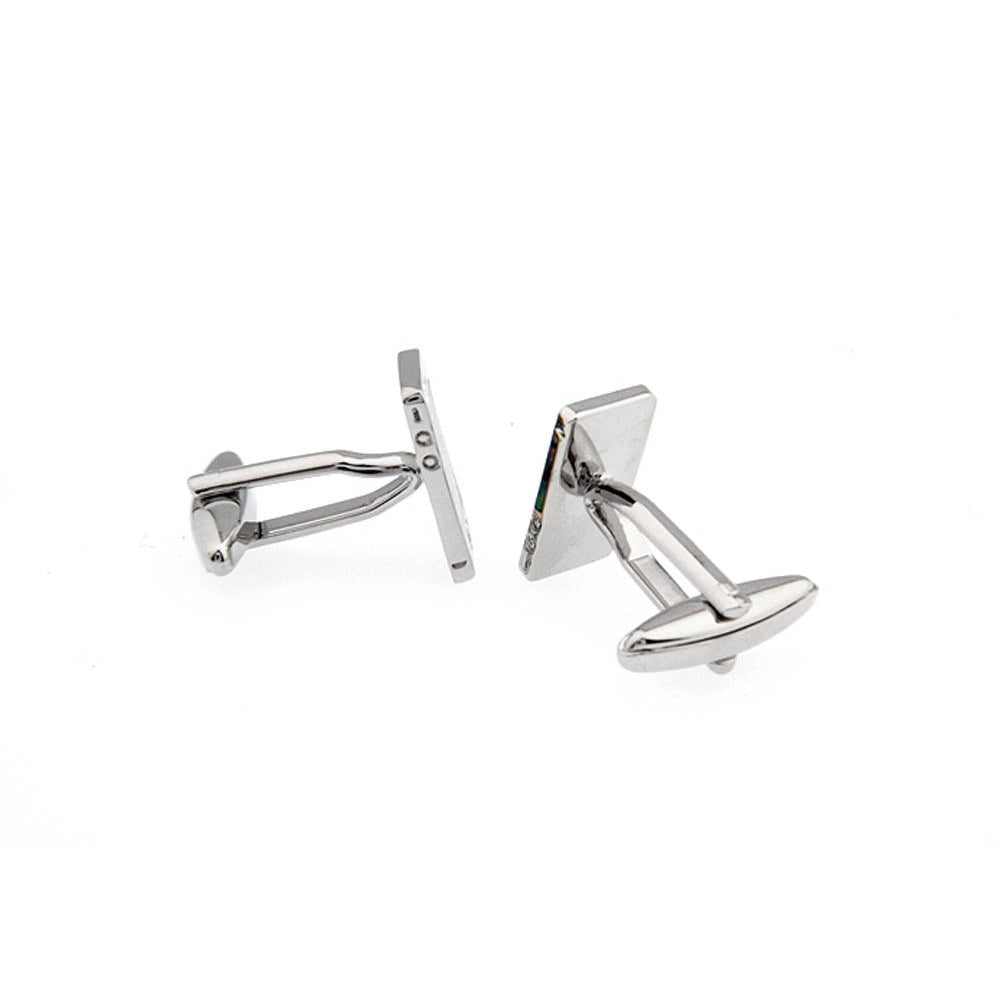 Smart Phone Cufflinks Nerdy Party Master Silver Tone  Telephone Backing Very Cool Fun Cuff Links Handheld Personal Image 2
