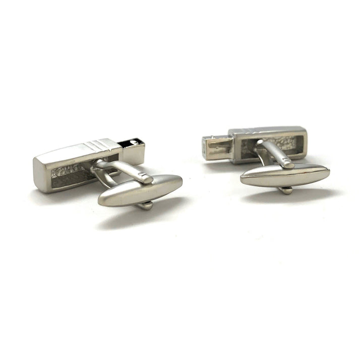 USB Cufflinks Silver USB Connector Computer Cufflinks Fun Cool Technology Cuff Links Comes with Gift Box Gifts for Dad Image 3