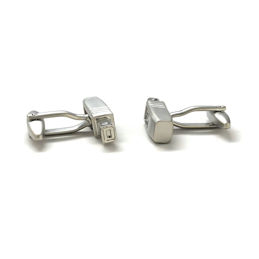 USB Cufflinks Silver USB Connector Computer Cufflinks Fun Cool Technology Cuff Links Comes with Gift Box Gifts for Dad Image 4