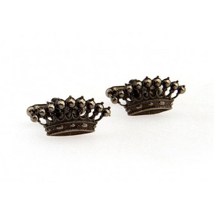 Bronze Crown Executive Cufflinks 3D Design Royal Family Monarch Cuff Links King Royal Comes with Gift Box Image 1