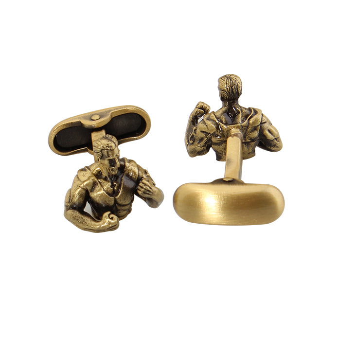 Heavy Weight Champion Cufflinks Brass Finish Boxing Cuff Links Comes with Gift Box Image 2