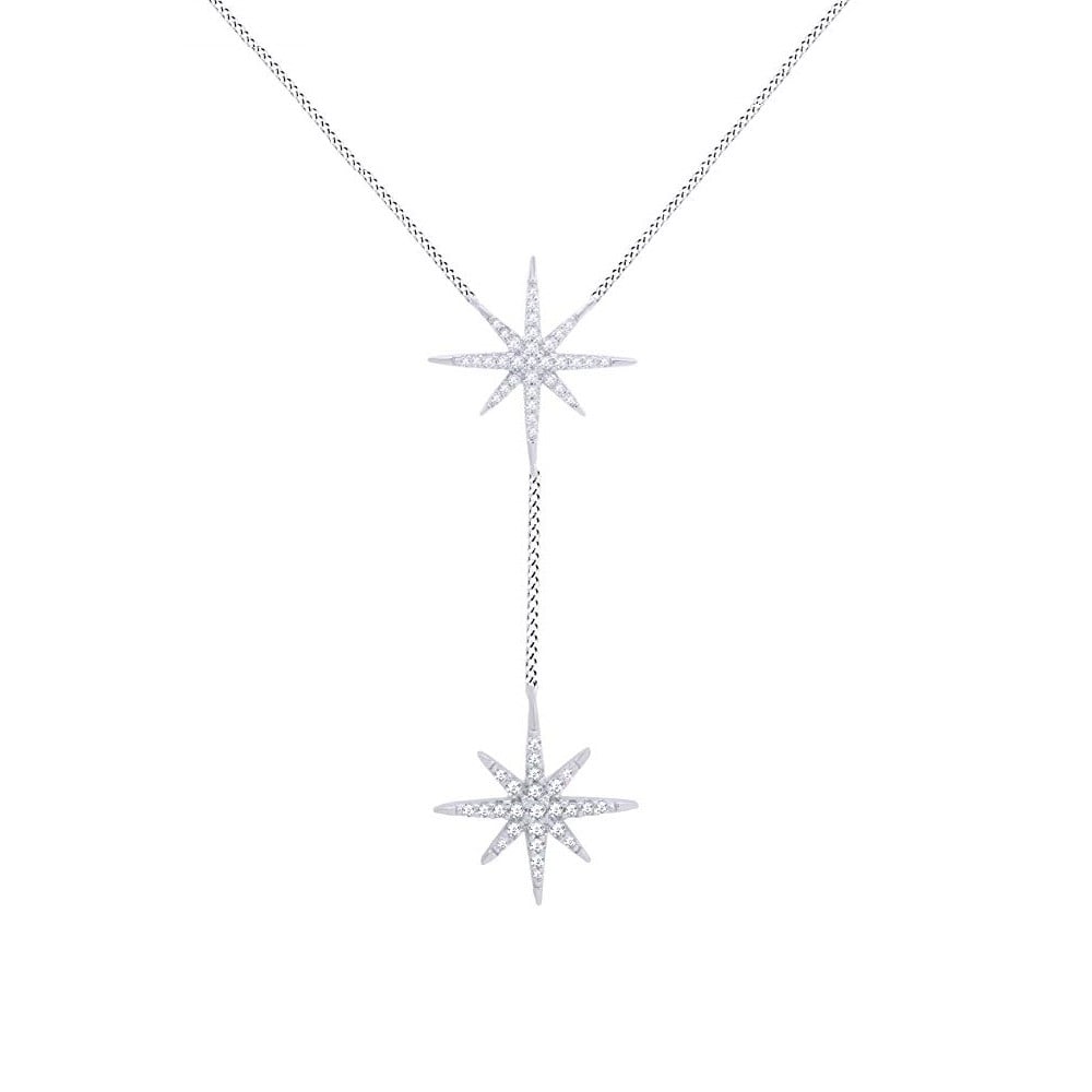 Crystal Starburt Necklace Made With Swarovski Elements Image 1