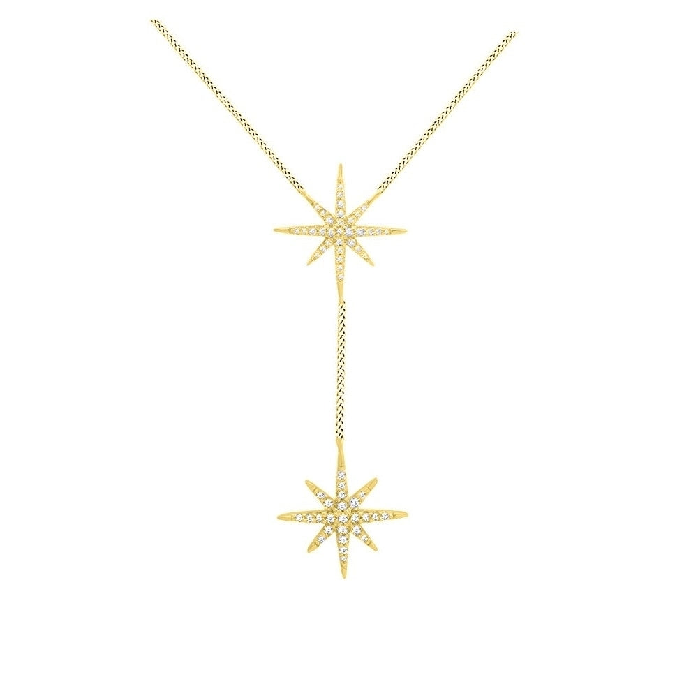 Crystal Starburt Necklace Made With Swarovski Elements Image 3