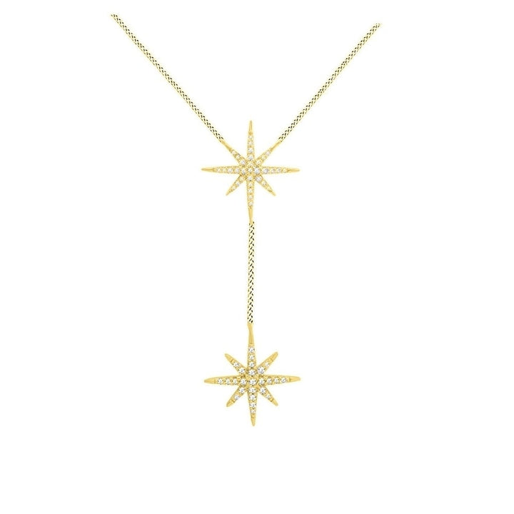 Crystal Starburt Necklace Made With Swarovski Elements Image 1