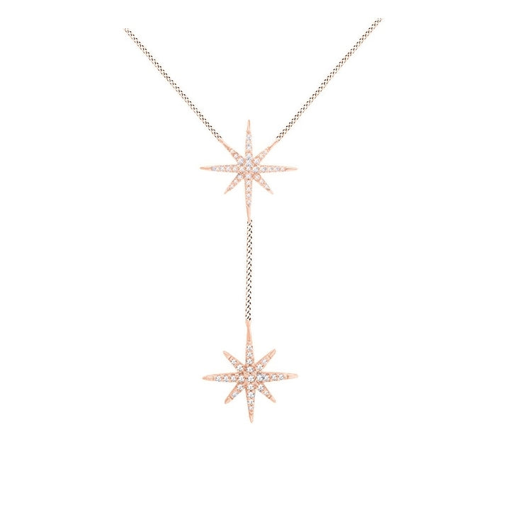 Crystal Starburt Necklace Made With Swarovski Elements Image 4