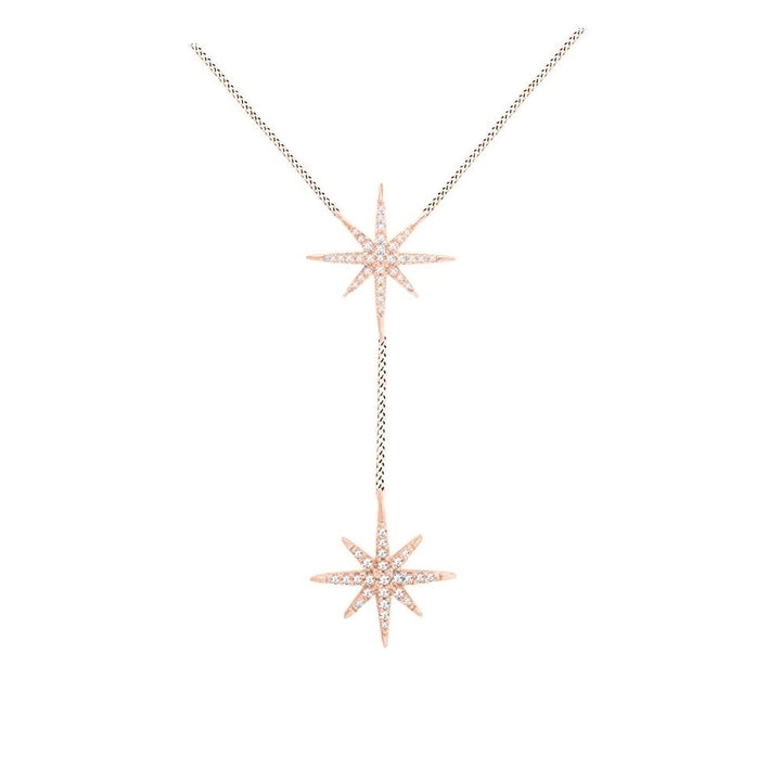 Crystal Starburt Necklace Made With Swarovski Elements Image 1