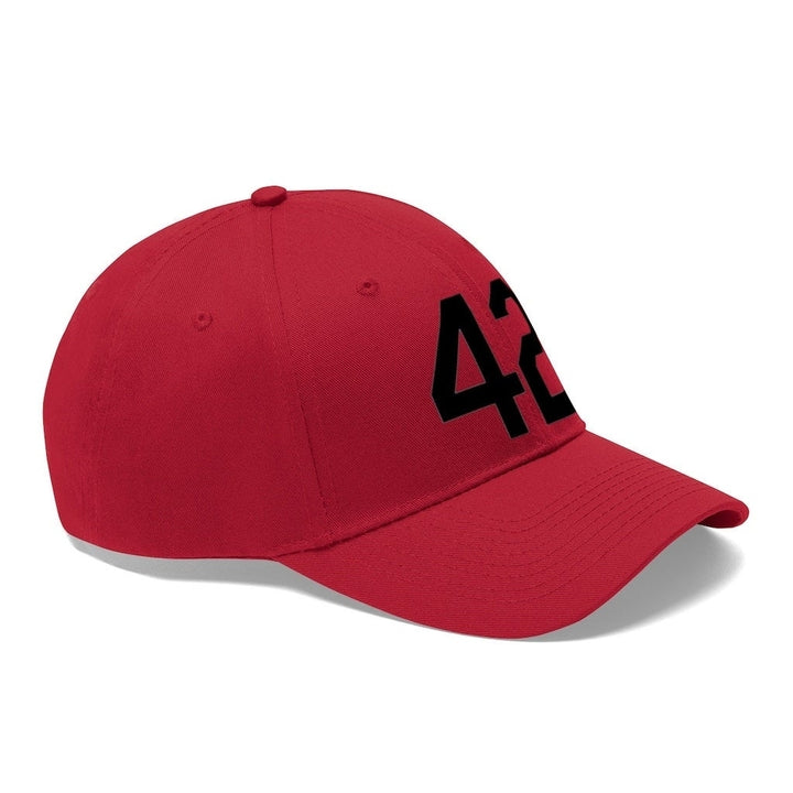 Unisex Twill Hat Number Forty Two Honoring Baseballs Barrier Breaker 42 Hat Image 3