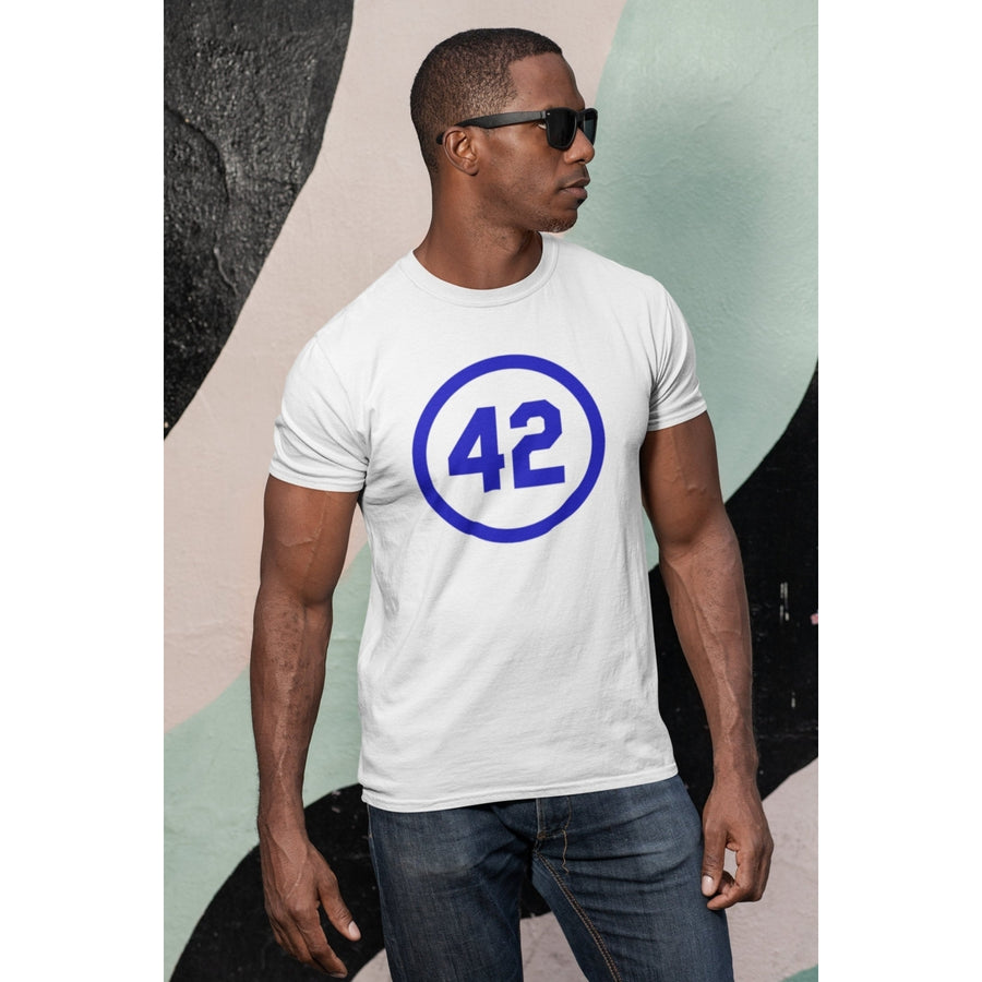 Baseball T Shirt Unisex Heavy Cotton Tee Number Forty Two Honoring Baseballs Barrier Breaker Baseball T Shirt Image 1