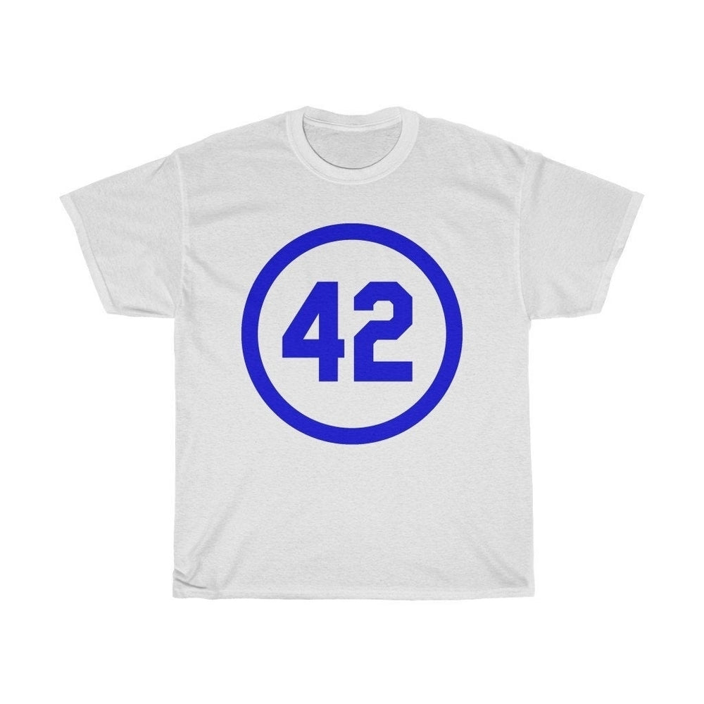 Baseball T Shirt Unisex Heavy Cotton Tee Number Forty Two Honoring Baseballs Barrier Breaker Baseball T Shirt Image 2