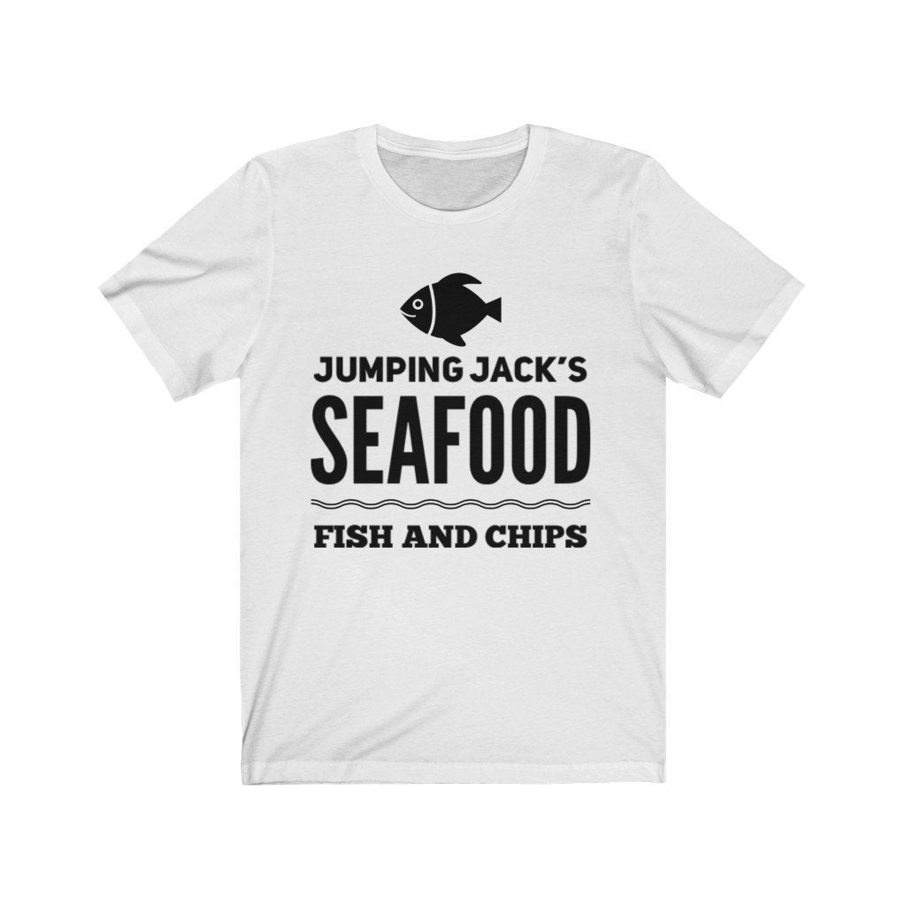 Seafood T Shirt Fun Summer Jumping Jack's Fish Unisex Jersey Short Sleeve Tee Image 3