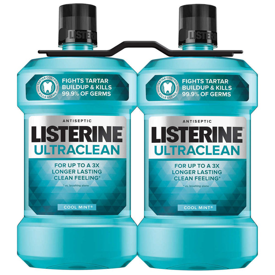 Listerine UltraClean Coolmint 1.5 Liter 2-count Image 1