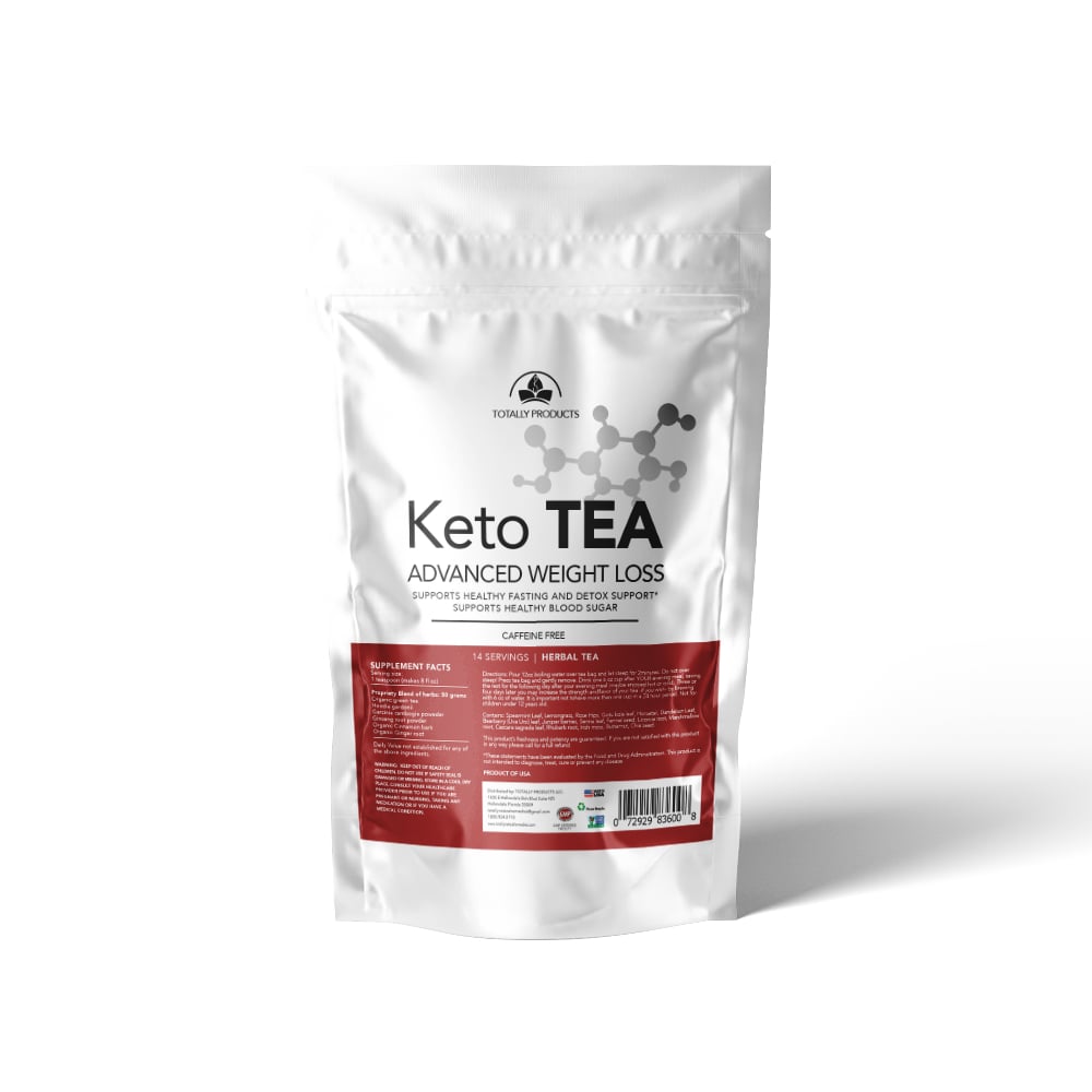 Keto Tea Powder Caffeine Free for Fasting Weight Management Unsweetened Detox Image 4