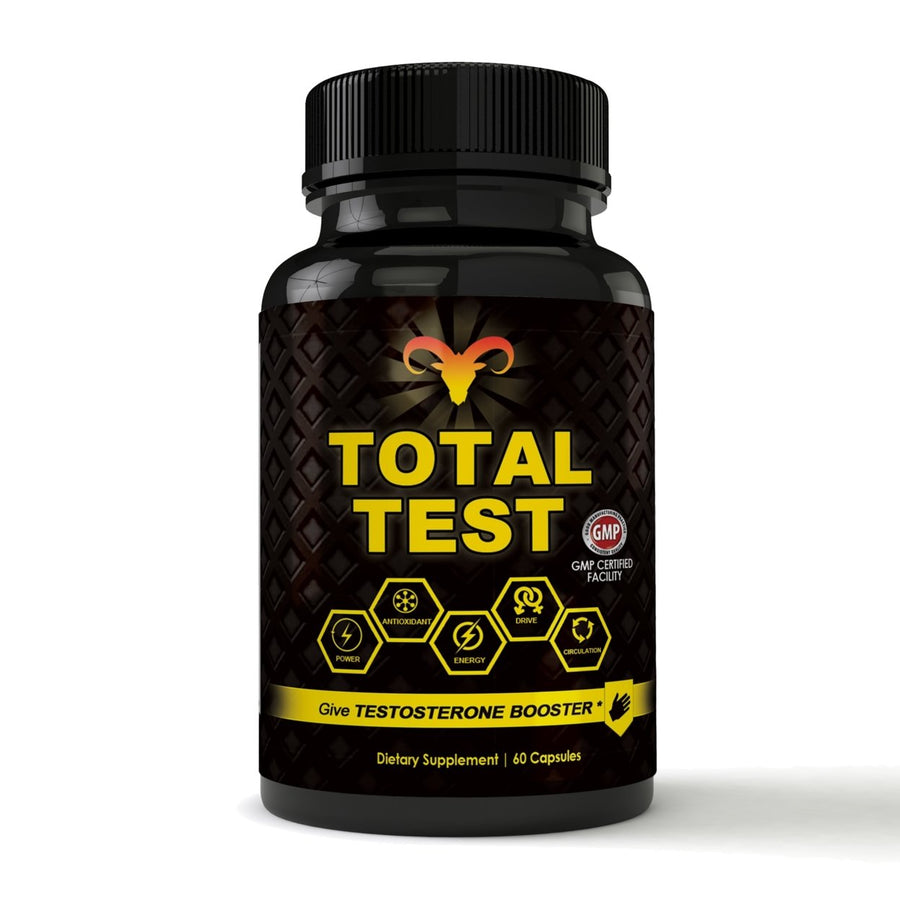 Total Test Testosterone Booster 60 Capsules 1500mg USA Made Energy Libido Increase Image 1