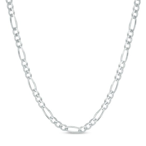 3 mm .925 Sterling Silver Italian Figaro Link Chain Image 1