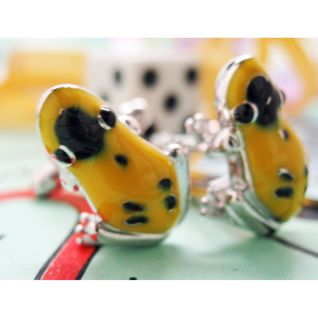 Poison Dart Frog Cufflinks Yellow Spotted Amazon Poison Frog Cuff Links Animals Animal Image 2