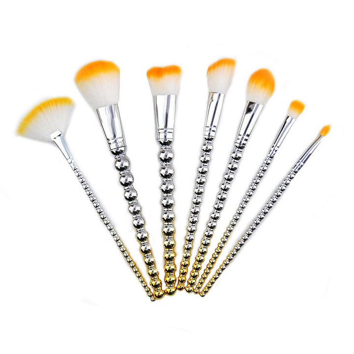 Foundation Makeup Powder Cosmetic Lip Brushes Blush Brush Set of 7 Pcs Image 1