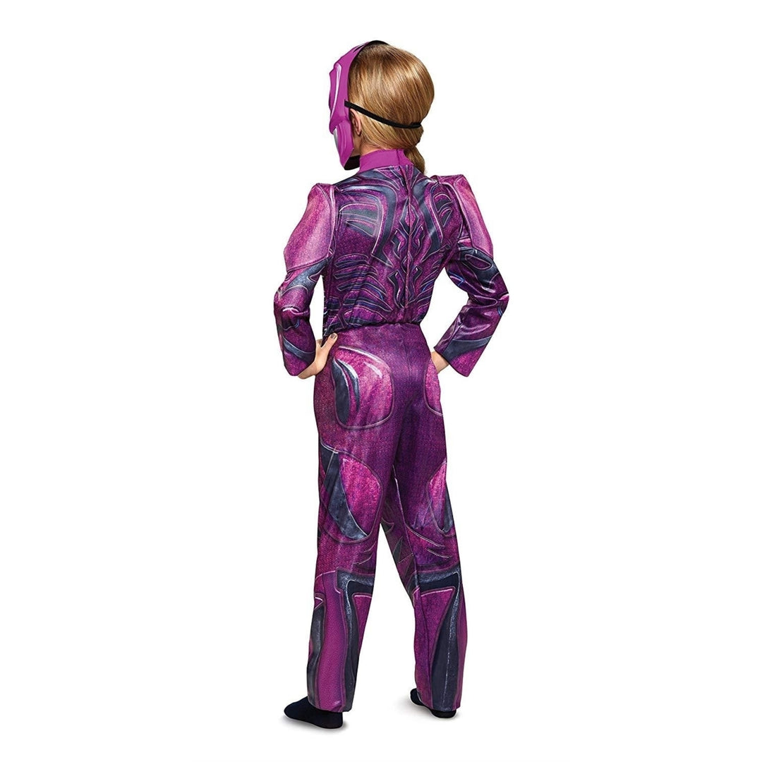 Disguise Pink Ranger Deluxe Costume Girls Size L 10-12 Jumpsuit Mask Image 2