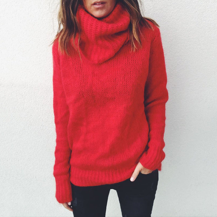 Womens Turtleneck Pullover Image 3