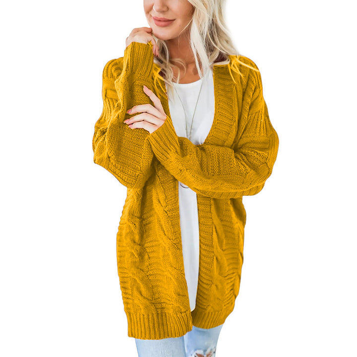 Womens Fall / Winter Twisted Thick Cardigan Image 3