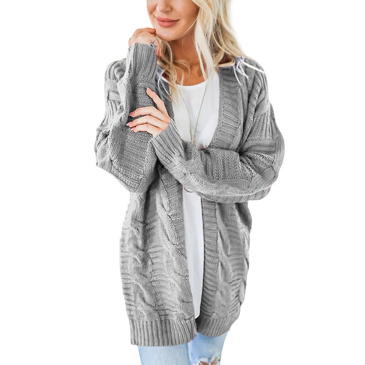 Womens Fall / Winter Twisted Thick Cardigan Image 4