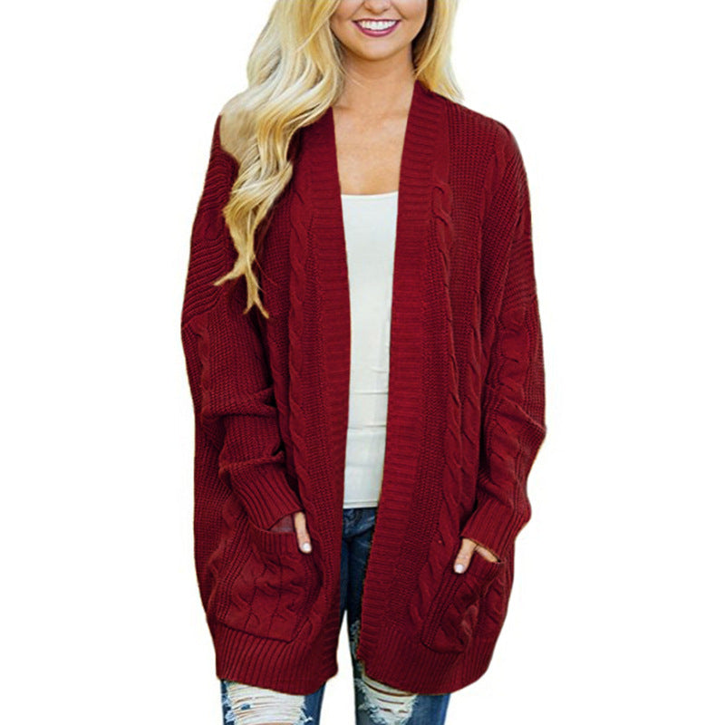 Womens Plus Size Knit Cardigan Image 4