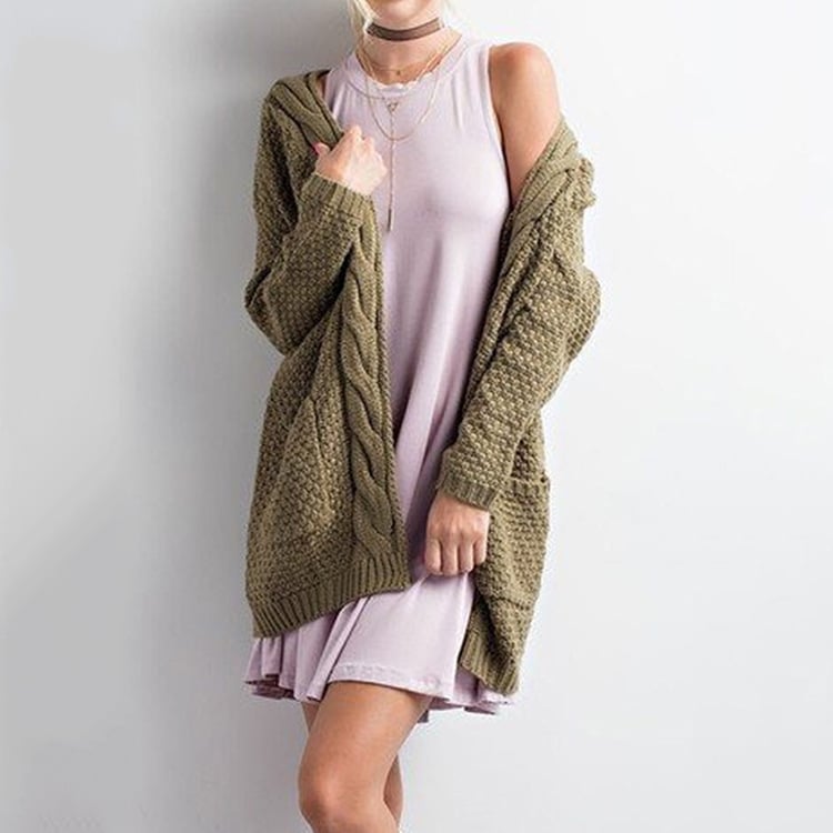 Womens Sweater Knit Cardigan Image 4