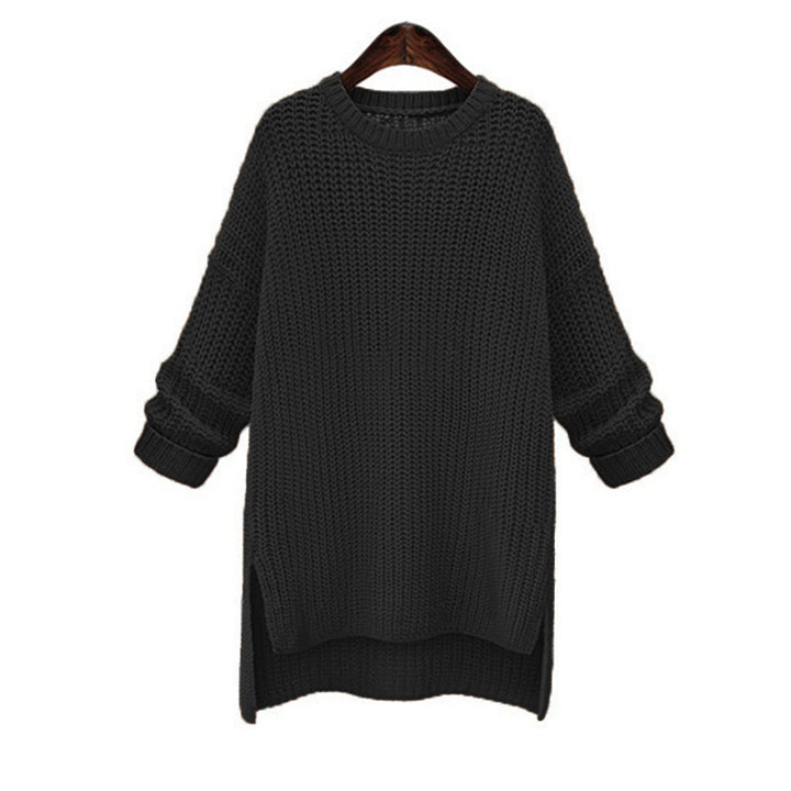 Womens Midi Split Sweater Coat Image 4