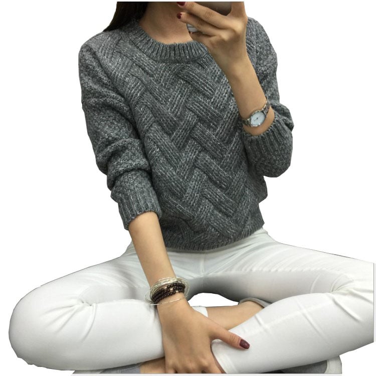 Womens Knit Sweatshirt Image 1