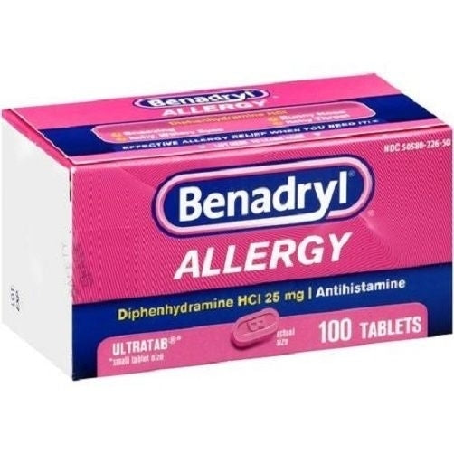 Benadryl Allergy Relief Ultratabs 100 Count Image 3