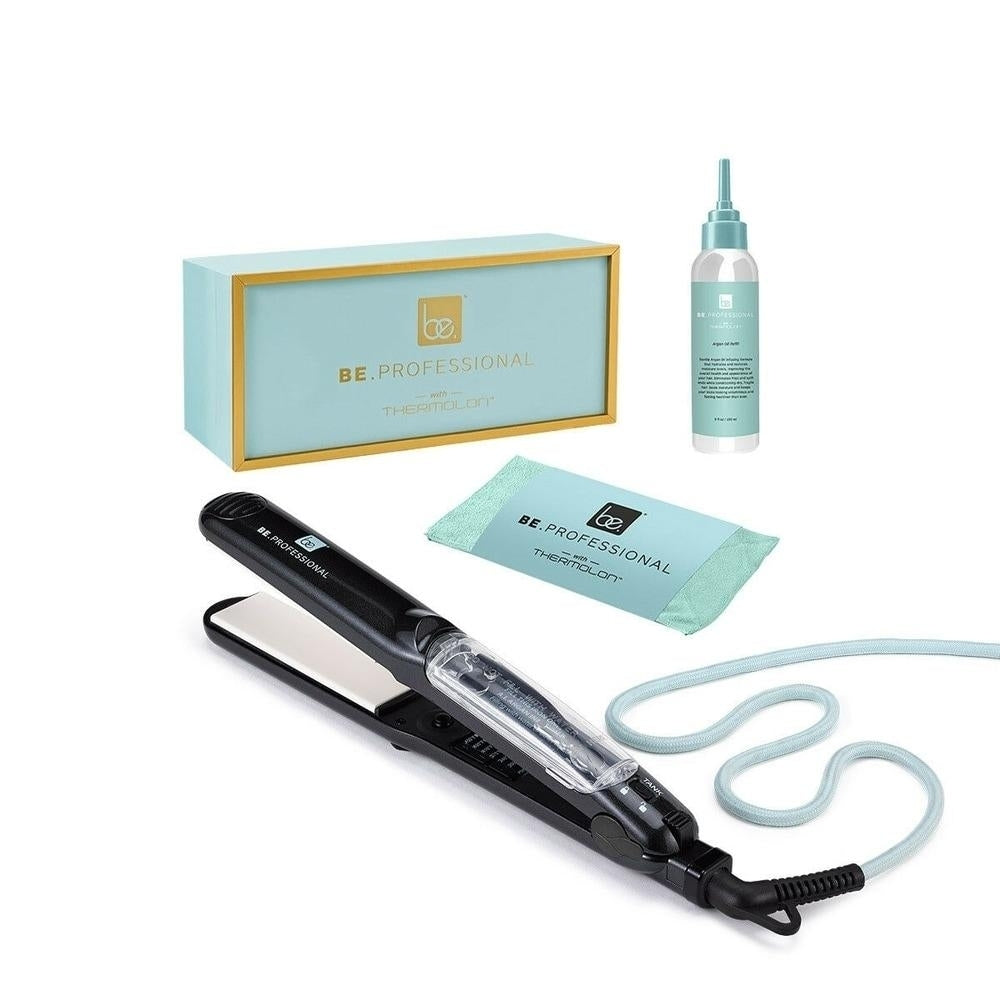 Be.Professional Vapor Flat Iron 1.25 inch Thermolon Non-Stick Ceramic Plates Image 1