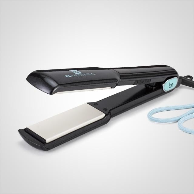 Be Professional Digital Flat Iron 1.5" Thermolon Plates Pearl Black Hair Styling Image 1