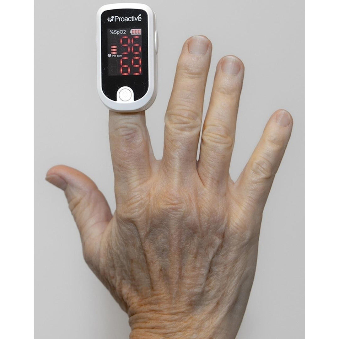 Proactive Protekt Finger Pulse Oximeter SpO2 Monitor Oxygen Saturation 20110 Image 2