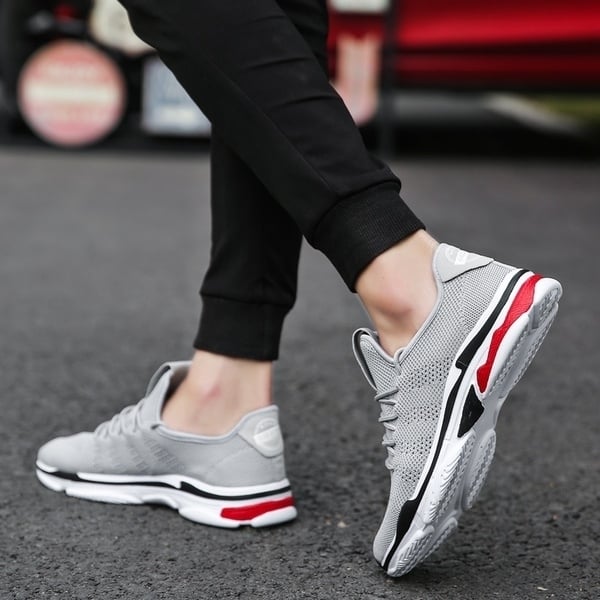 Unisex Casual Shoes Breathable Durable Running Outdoor Lace-Up Sneaker Image 1