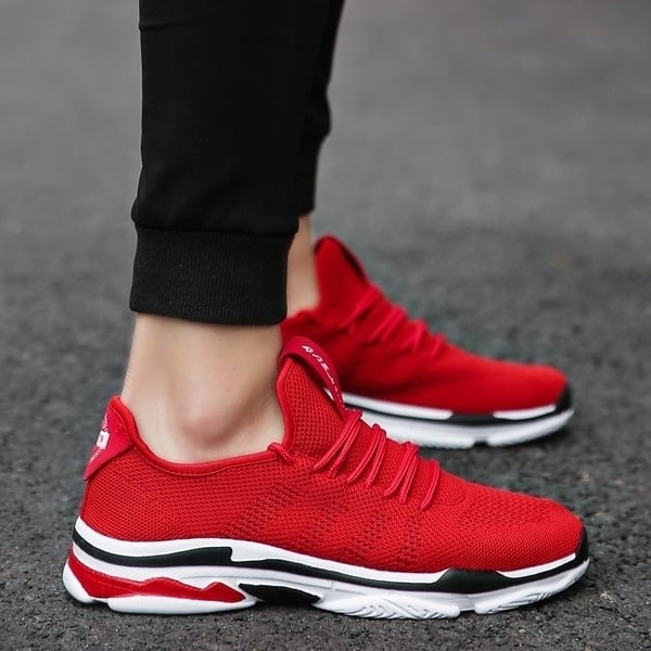 Unisex Casual Shoes Breathable Durable Running Outdoor Lace-Up Sneaker Image 3